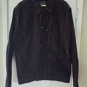 Banana Republic Deep Burgundy Corduroy Trucker Jacket XL